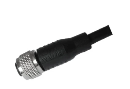 M12 Feminino Reto UnShield A- Codificação 12PIN PUR Cabo 1.0M M12X1.0