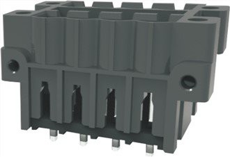Bloco terminal de nível duplo de alta temperatura com flange