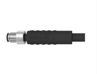 M5 Macho Reto Unshield A- Codificação 4PIN PUR Fio 1.0M