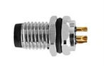 M8 macho frontal fixado A-Codificação 6PIN M8*1.0
