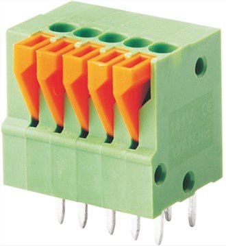 Bloco terminal de braçadeira de mola 2,54 mm