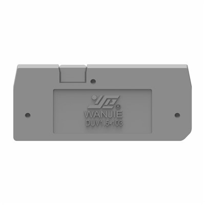 Placa final do bloco terminal